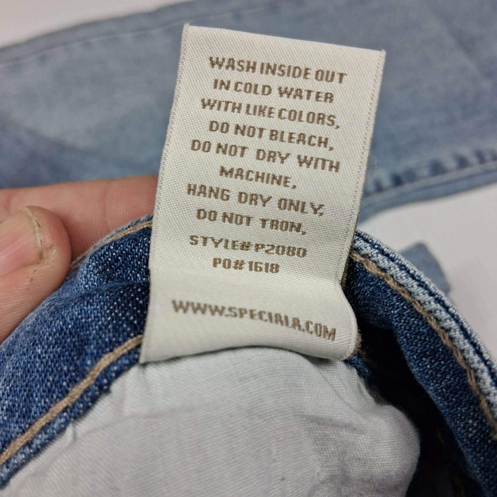 A'2nd by Special A Jeans USA Light Wash Distressed Ripped Slim Jeans 11 NEW - Picture 12 of 12